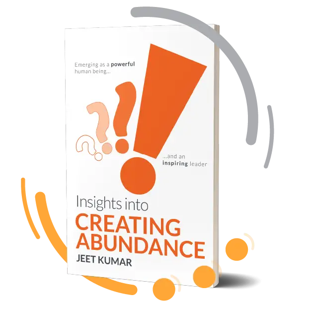 Paperback of the book Creating Abundance written by Jeet Kumar